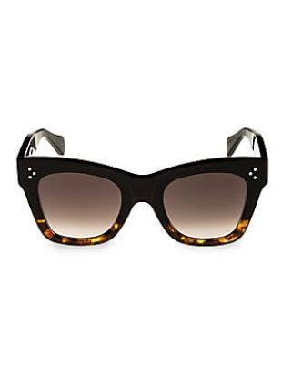 havana rectangular cat eye sunglasses celine|Celine cat eye.